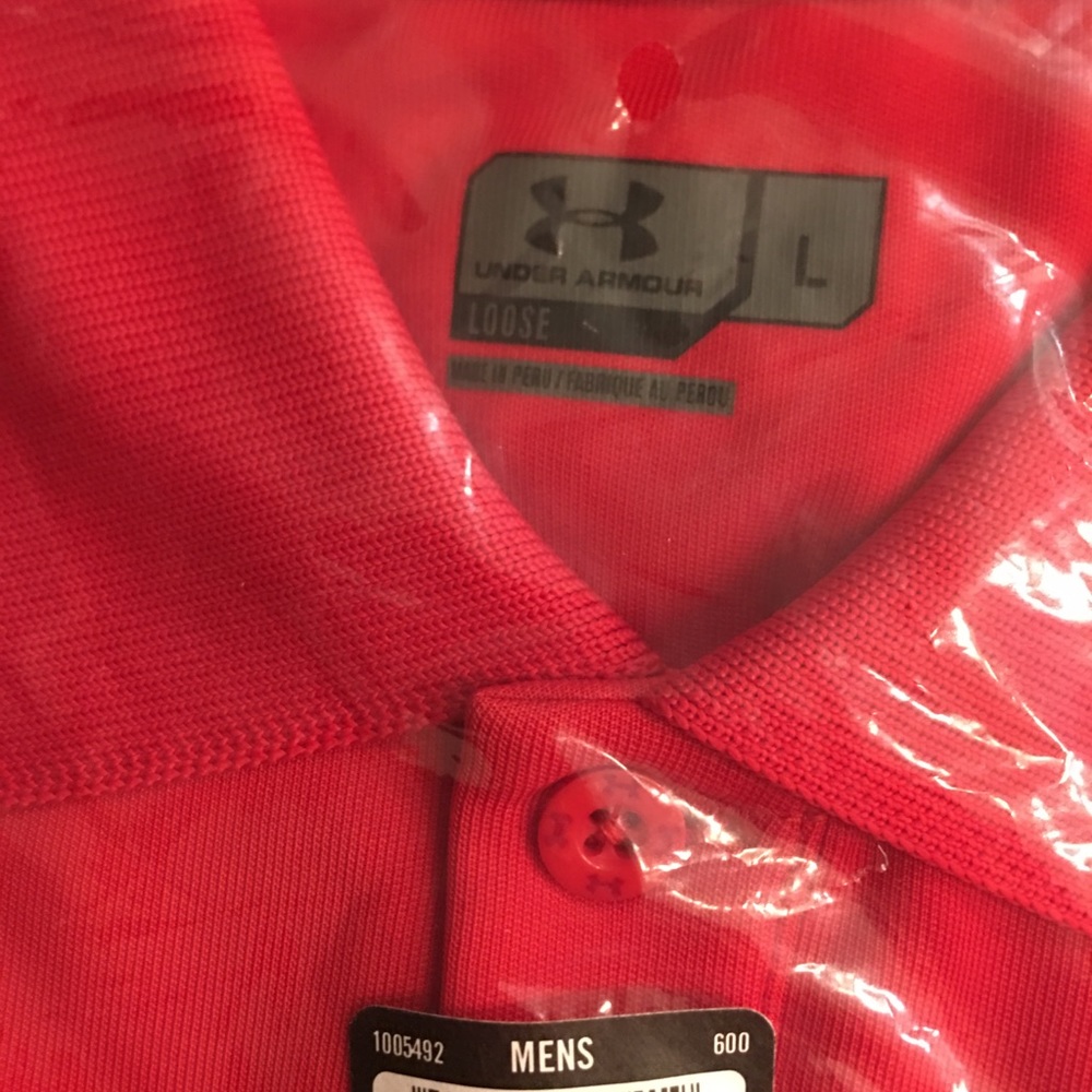 Under Armour Red Performance Polo - Picture 5 of 5